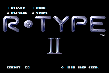 R-Type II Title Screen